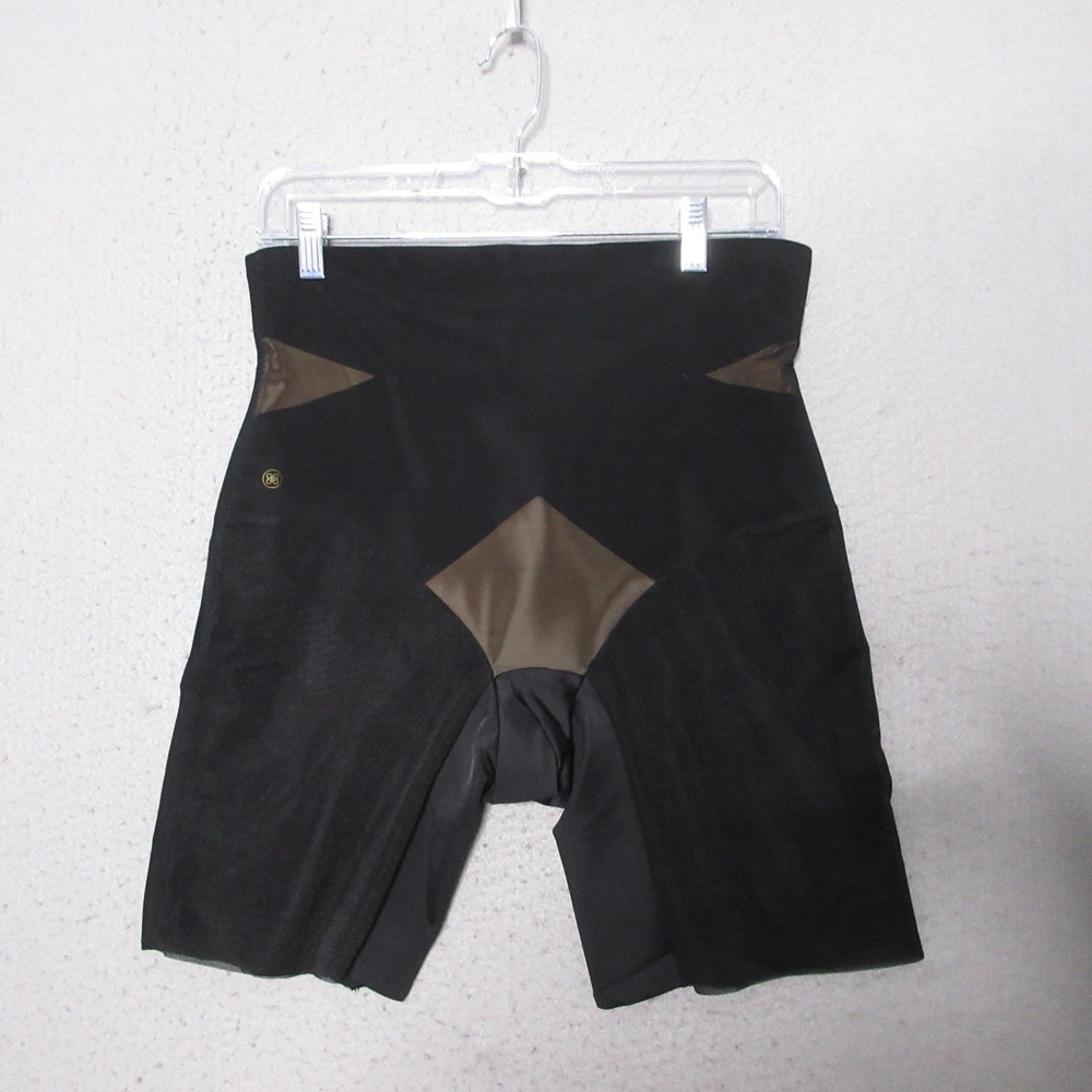 Honeylove Shapewear SuperPower Shorts Black Tummy Control Mesh Compression NWT